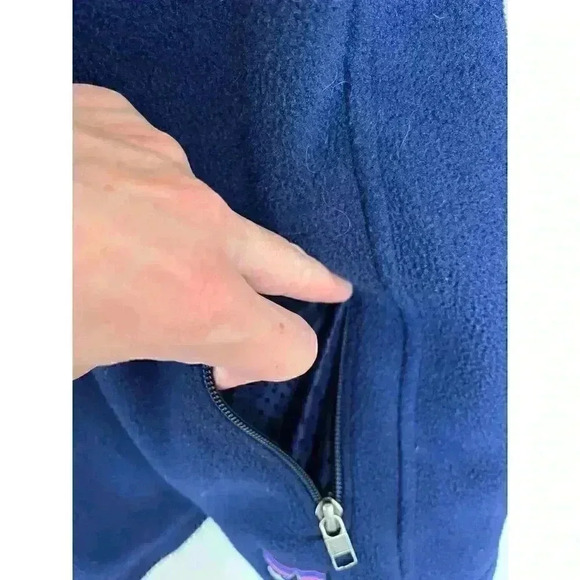 Patagonia Synchilla Navy Blue Women's Full Zip Long Sleeve Jacket Size M - Picture 8 of 14